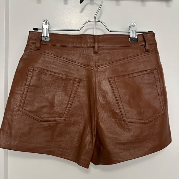 Aritzia Wilfred Faux Leather Mini Short, xs - Picture 3 of 8